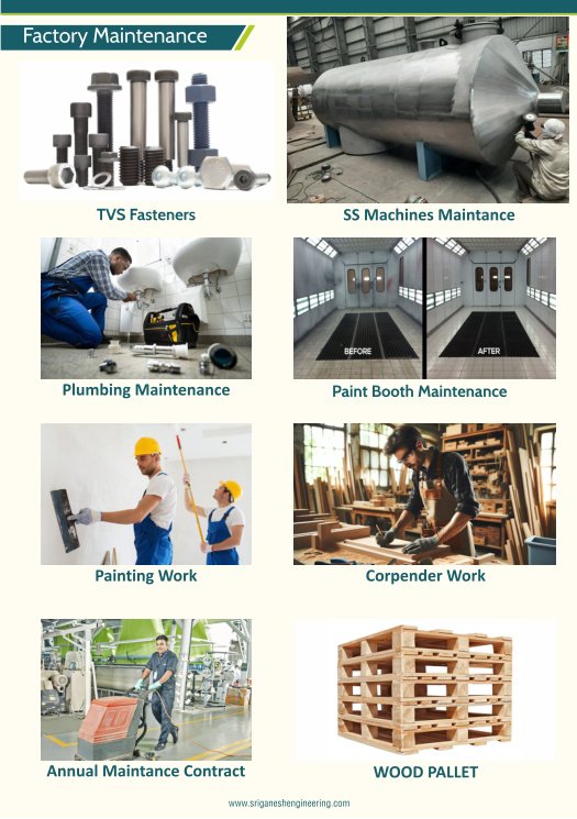 Factory maintenance